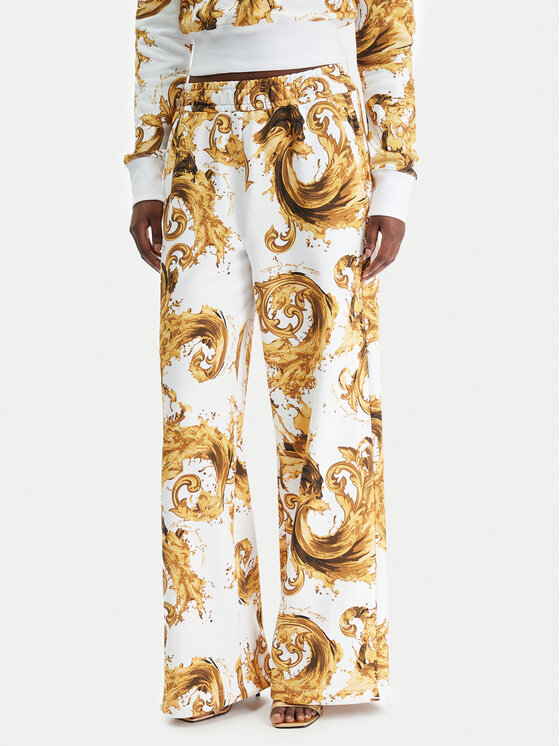 Versace Jeans Couture Spodnie dresowe 80HAA320 FS196 Biały Regular Fit