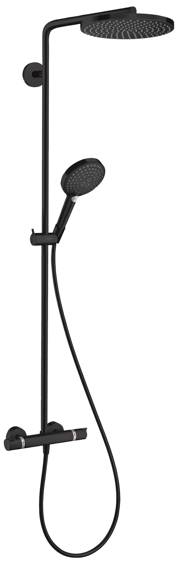Hansgrohe Raindance S Komplet prysznicowy 240 1jet PowderRain, Czarny Matowy