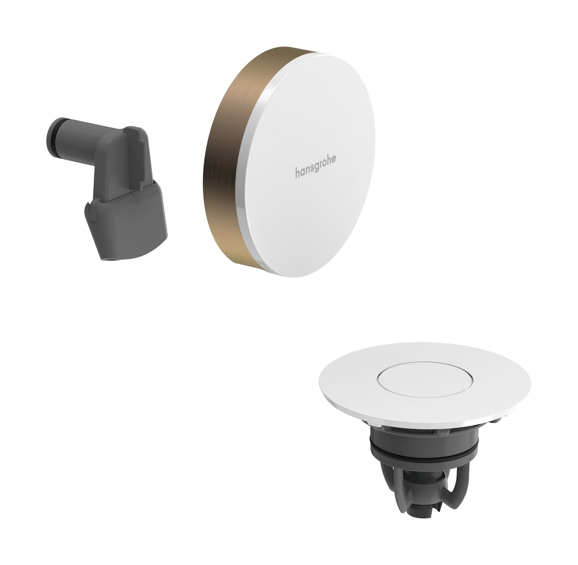 Hansgrohe Exafill Element zewnętrzny do syfonu wannowego z przelewem 58119140