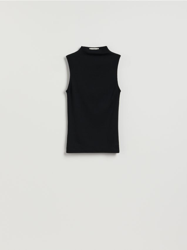 Reserved - Bluzka z modalem - czarny