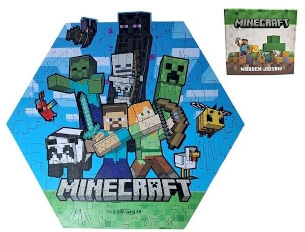 Puzzle drewniane 130 Minecraft Creeper
