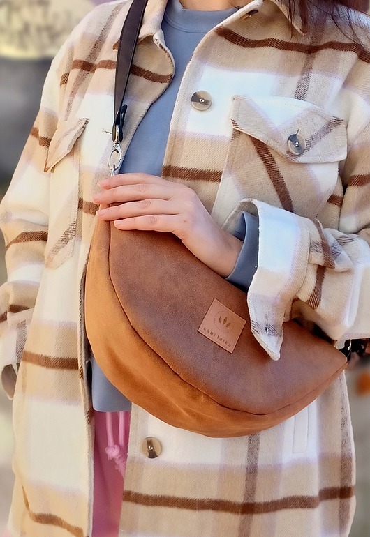 Banana nerka z brązowego nubuku Canyon