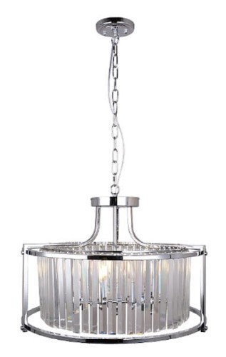 Asbury P - lampa żyrandol kryształowy Hampton chrom 58cm