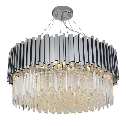 Pipe Organ Crystal Chandelier Chrome - żyrandol kryształowy 60cm chrom