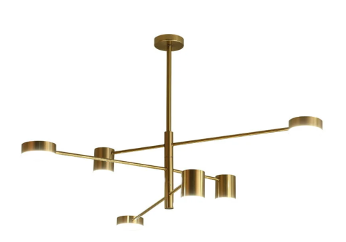 Look - żyrandol nowoczesny 6-punktowy Złoty