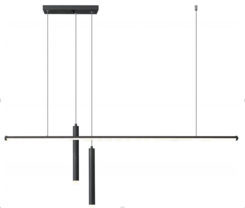 Linet - Nowoczesna Lampa liniowa LED Wisząca 120 cm Czarny nad stół