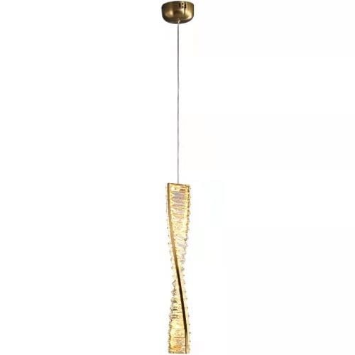 Bohemia - Kryształowa Lampa Wisząca 50cm LED złoty