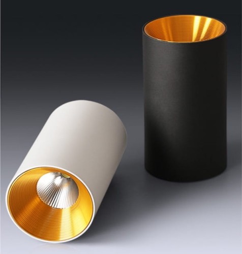 Goldspot 150mm - reflektor sufitowy spot downlight czarny złoty