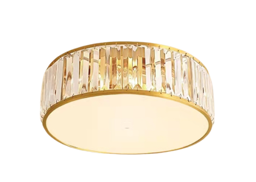 Vetro - plafon kryształowy 50cm złoty