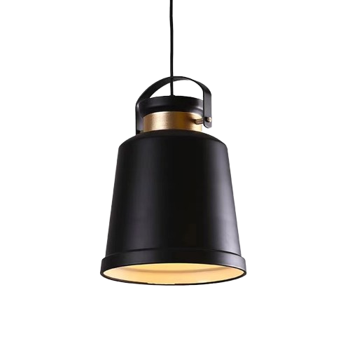 Vasco - fabryczna lampa wisząca czarna loft 26 cm