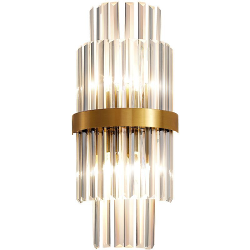 Como - kinkiet kryształowy złoty H55 cm 2xE14