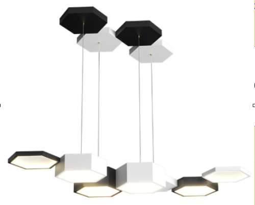 Modern Hex – Nowoczesna lampa wisząca 133 cm 60W LED + Pilot
