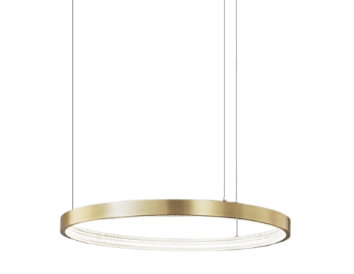 Zing Ring 60 B - żyrandol LED 60cm pierścień złoty mosiądz