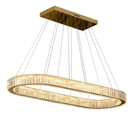 Lille - lampa wisząca nowoczesna 80cm 26W złoty nad stół