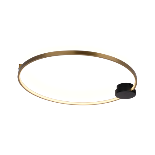 Eye 40 Plafon - nowoczesny plafon LED czarny i złoty 40cm