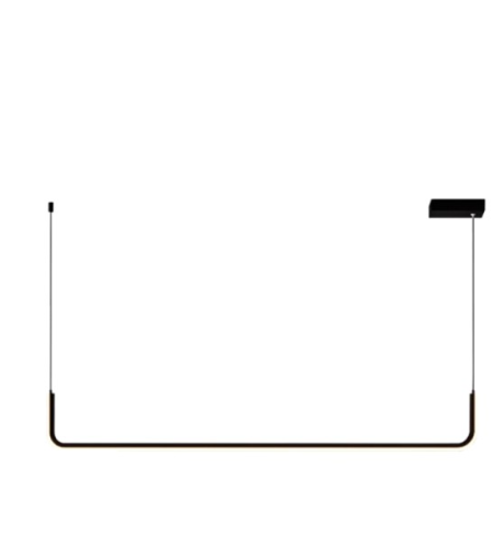 Patinar – Lampa liniowa wisząca LED 90 cm, 12W, 3000K, czarna
