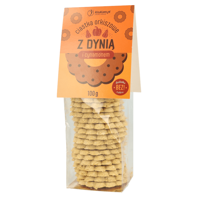 Ciasteczka orkiszowe z dynią i cynamonem 100g