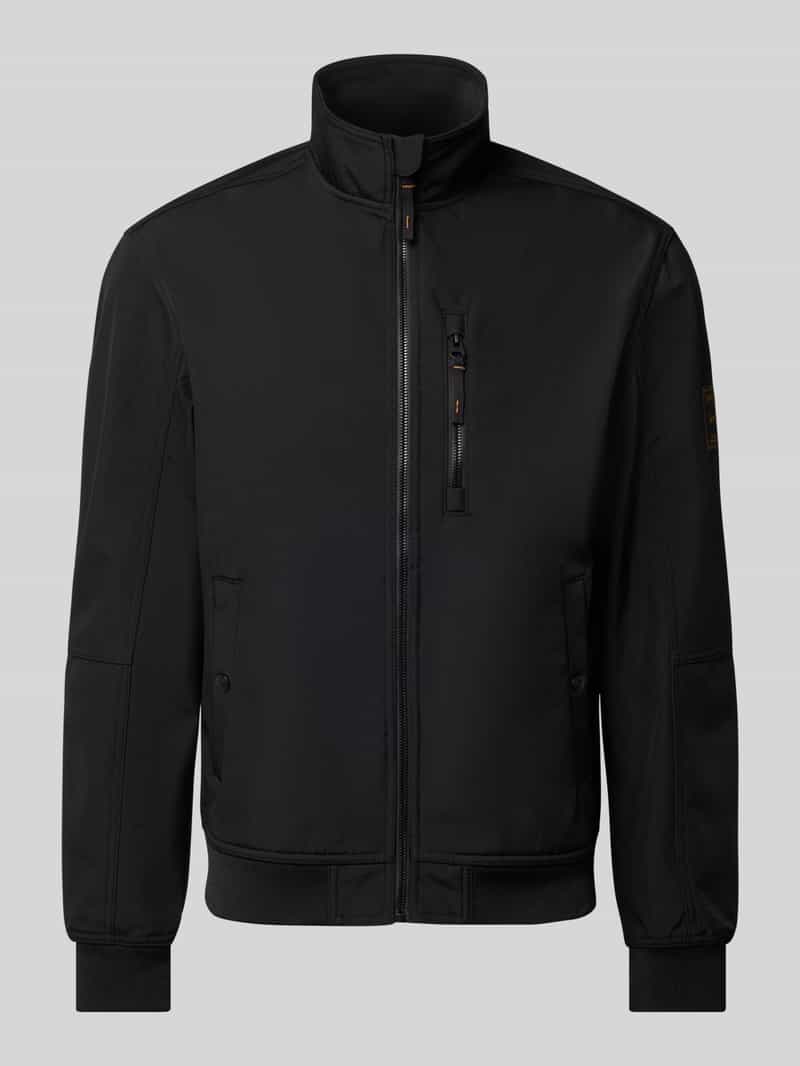 Bomberka o kroju regular fit ze stójką model ‘Parker’