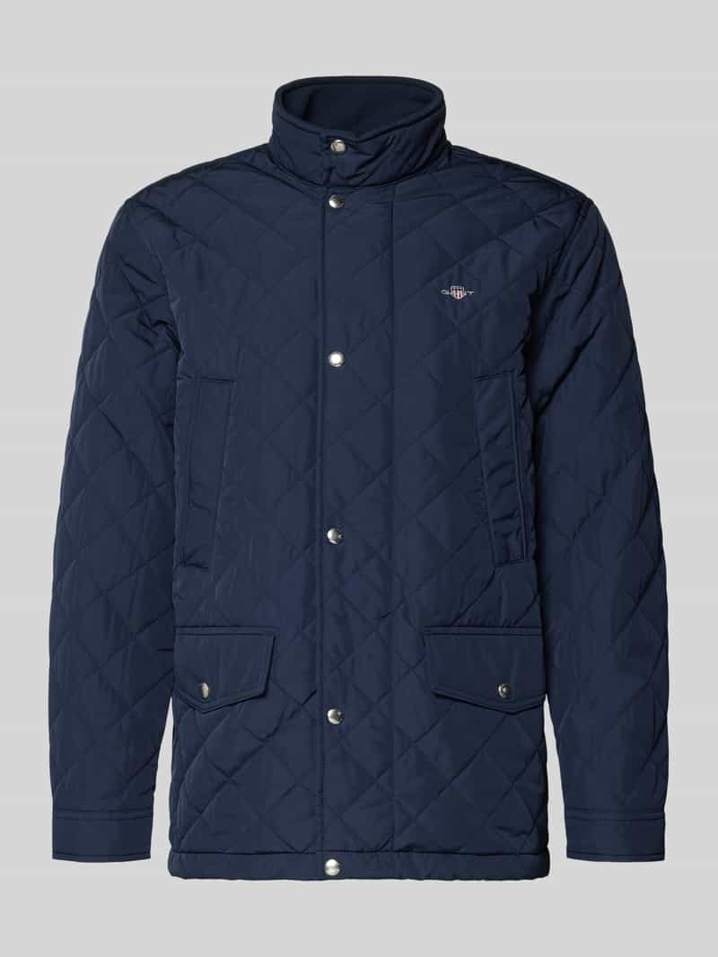 Kurtka pikowana o kroju regular fit z wyhaftowanym logo model ‘Windcheater’