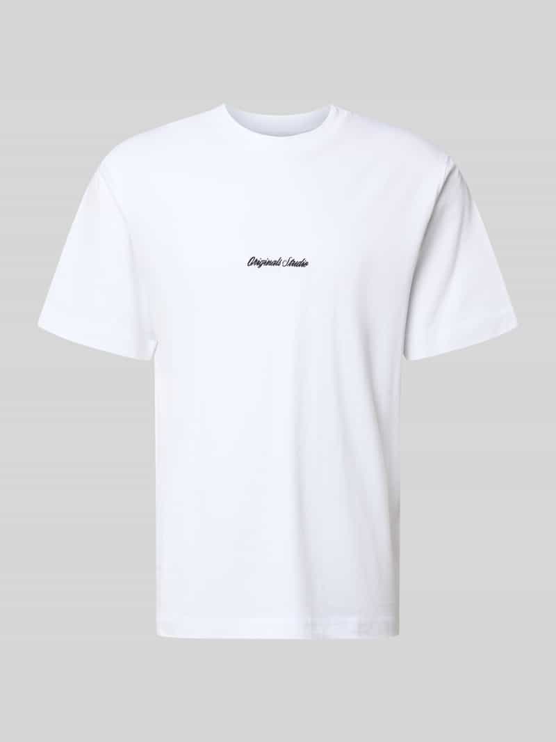 T-shirt z wyhaftowanym logo model ‘NORREBRO’