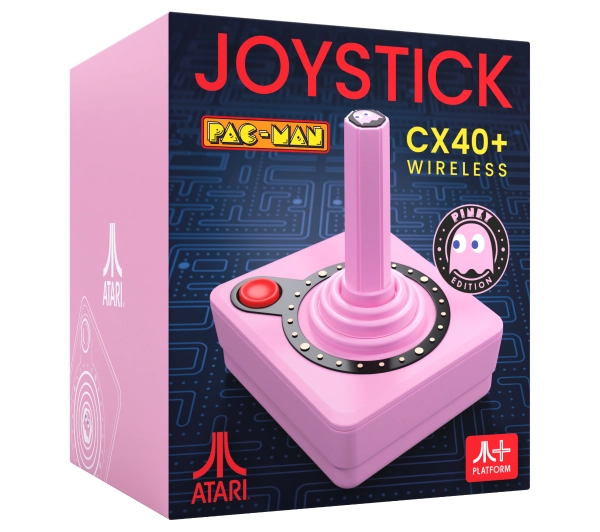 Atari CX40+ Pac-Man Edition do Atari 2600+ / 7800+ Bezprzewodowy Różowy KAKICX40PLPINK