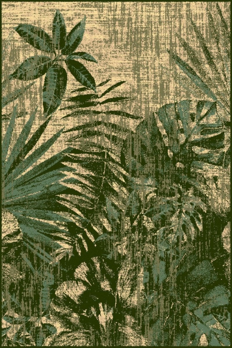Dywan Nowoczesny Jungle Dark Green 133X190