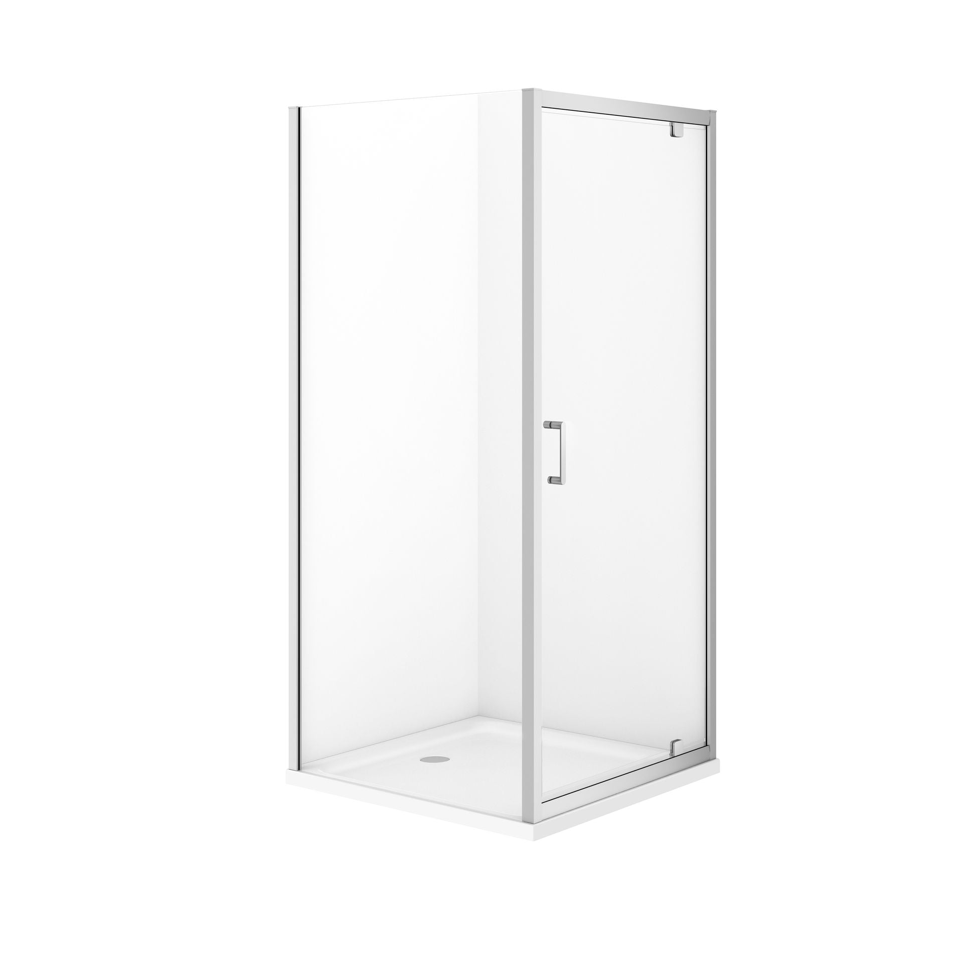 Cersanit Kabina prysznicowa z brodzikiem Verso 90x90x190 kwadratowa chrom S4031-006