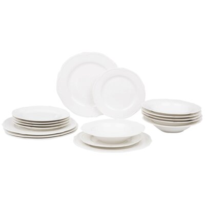 Serwis obiadowy porcelanowy AMBITION Pola 6 osób (18 elementów)