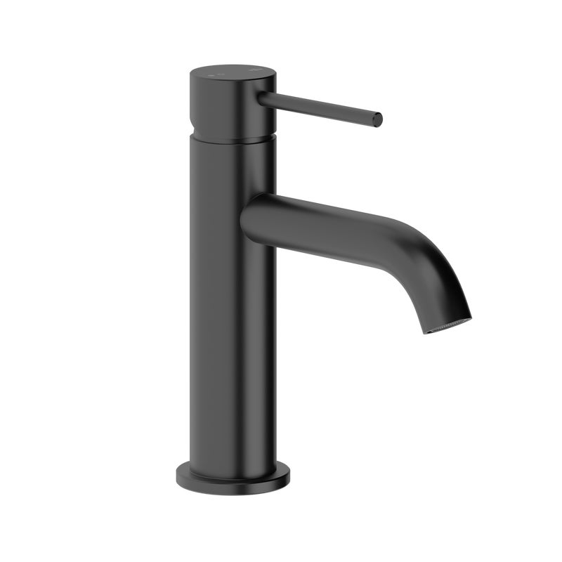 Bateria umywalkowa stojąca Flint czarny mat Armatura Kraków