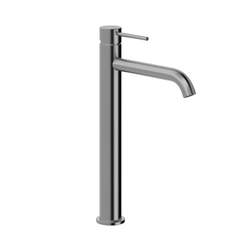 Bateria umywalkowa nablatowa Flint szary mat Armatura Kraków