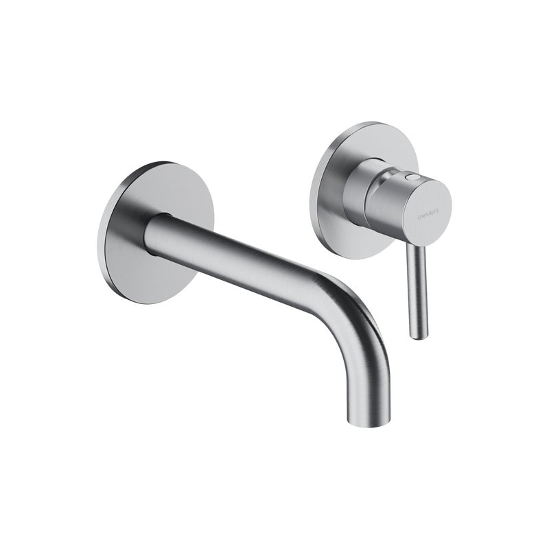 Bateria umywalkowa podtynkowa Simplon nikiel szczotkowany Omnires