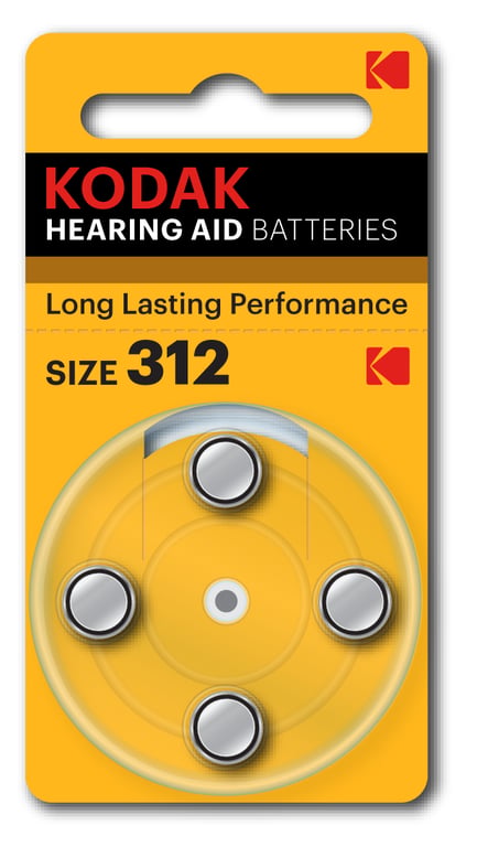 Kodak Hearing Aid 312 Jednorazowa bateria Cynkowo-powietrzna