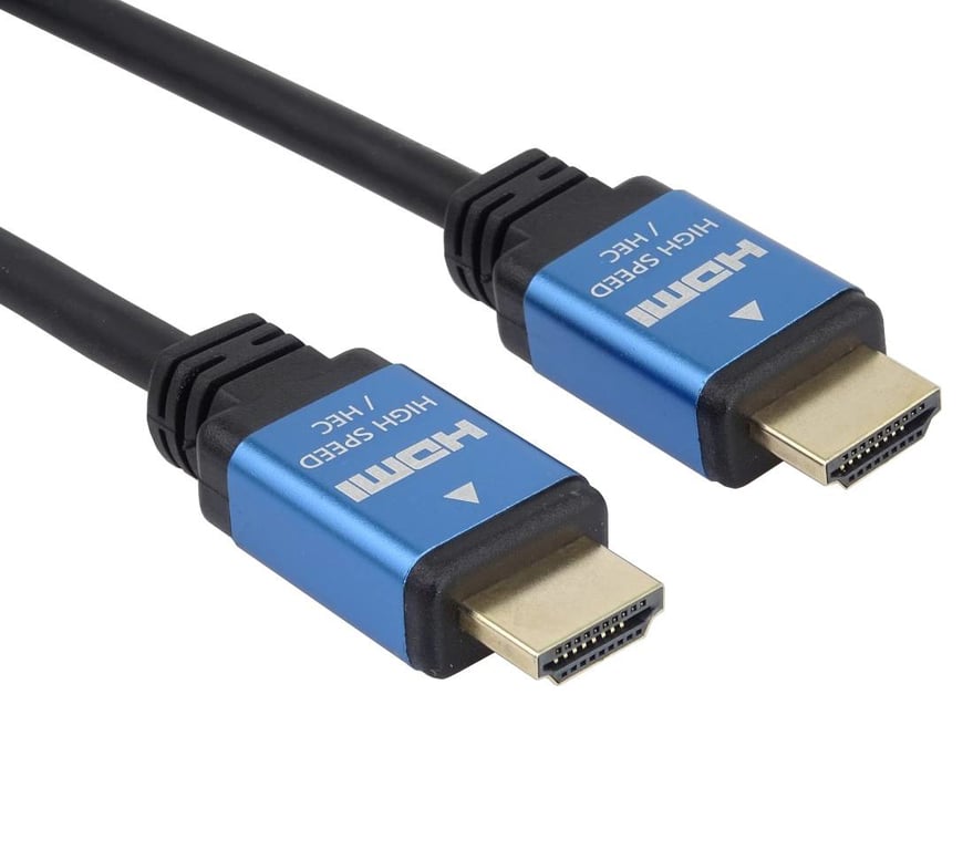 PremiumCord KPHDM2A05 kabel HDMI 0,5 m HDMI Typu A (Standard) Czarny, Niebieski