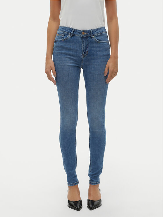 Vero Moda Jeansy Flash 10300173 Niebieski Skinny Fit