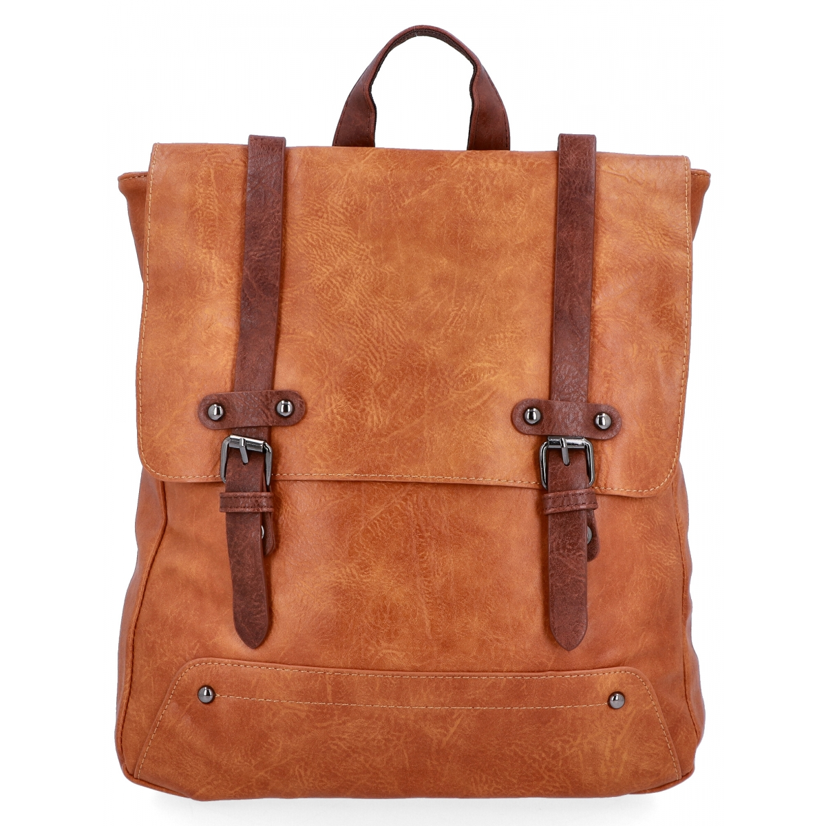 Plecak Damski XL Vintage firmy Herisson 1652L2049 Jasno Rudy