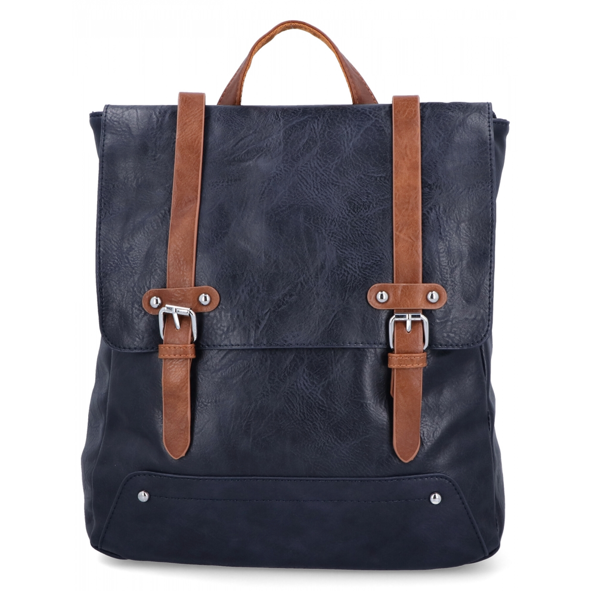 Plecak Damski XL Vintage firmy Herisson 1652L2049 Granatowy