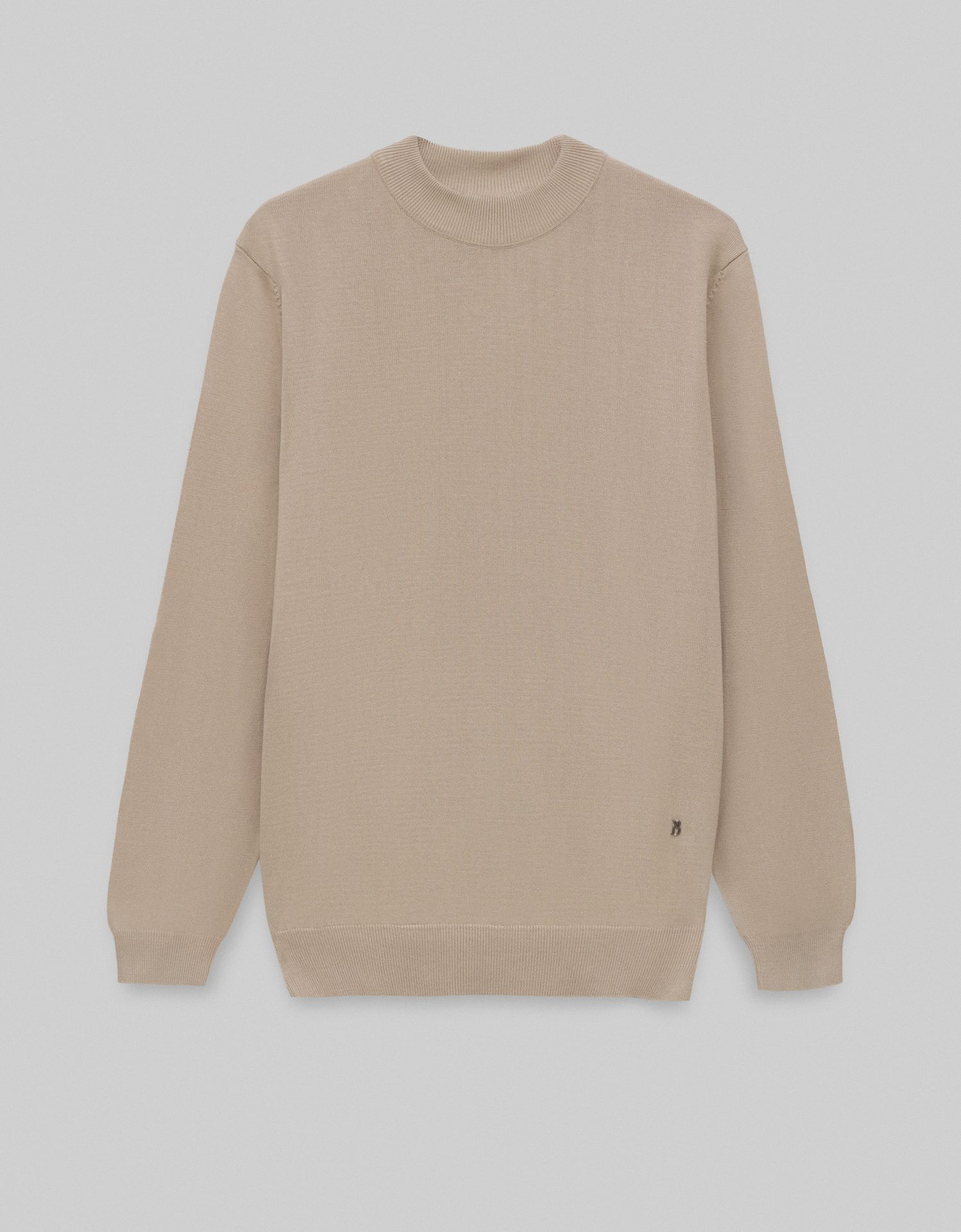 Sweter męski grottole półgolf beżowy