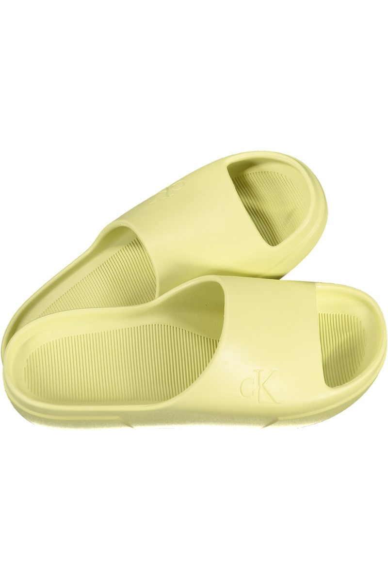 Żółte klapki męskie marki Calvin Klein