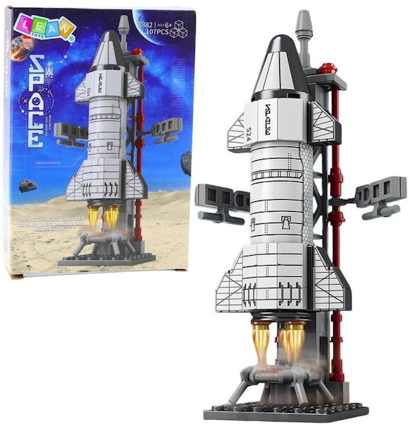 Klocki konstrukcyjne Rakieta kosmiczna z wieżą 107