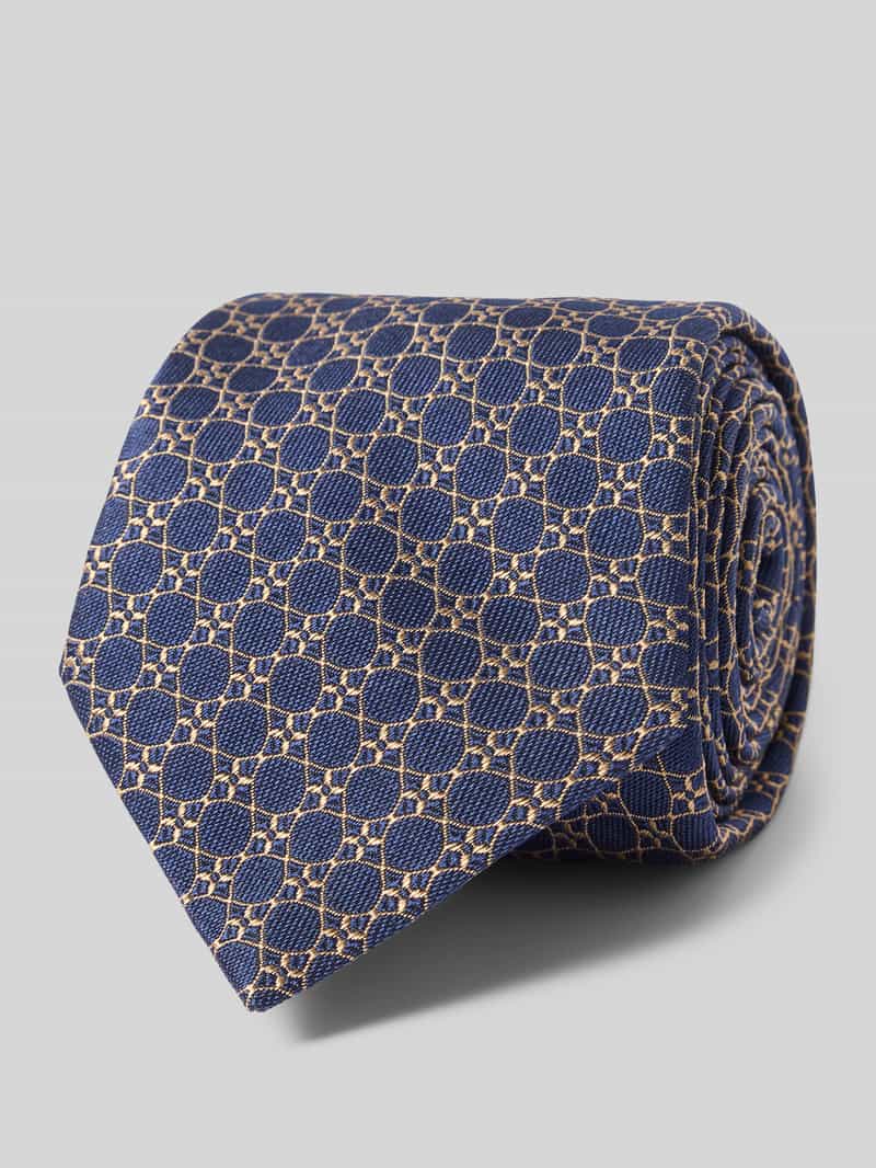 Krawat z mieszanki bawełny i jedwabiu model ‘Gange’