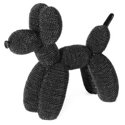 Figurka dekoracyjna EUROFIRANY Eldo 18 x 7 x 16 cm Czarny