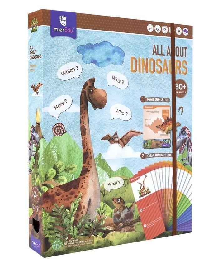 Puzzle magnetyczne Wszystko o dinozaurach mierEdu - puzzle