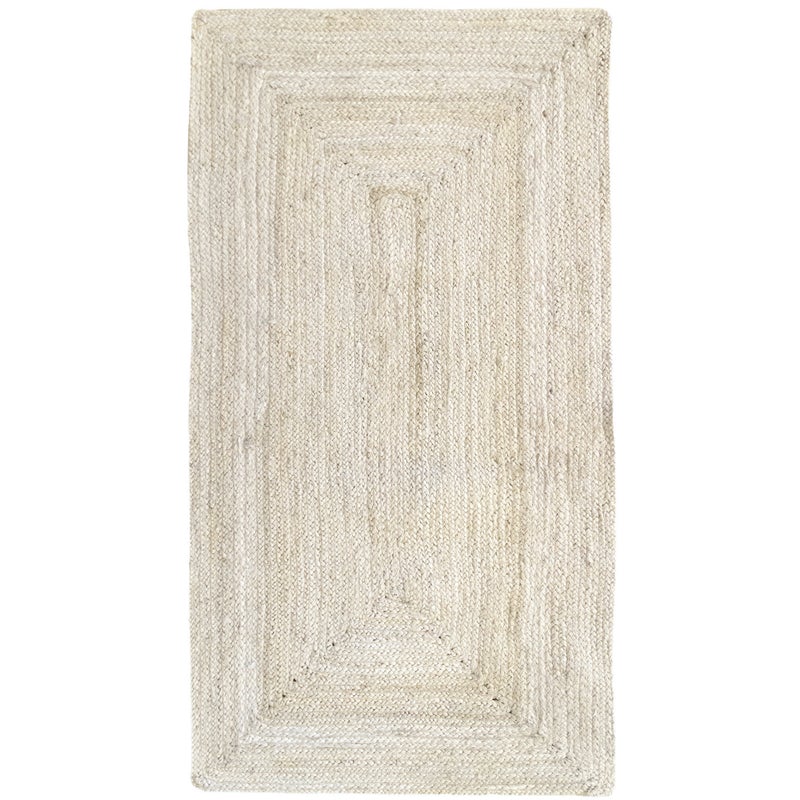 HAMID - Zestaw 2 bieżników jutowych 150x80cm - Alhambra biały