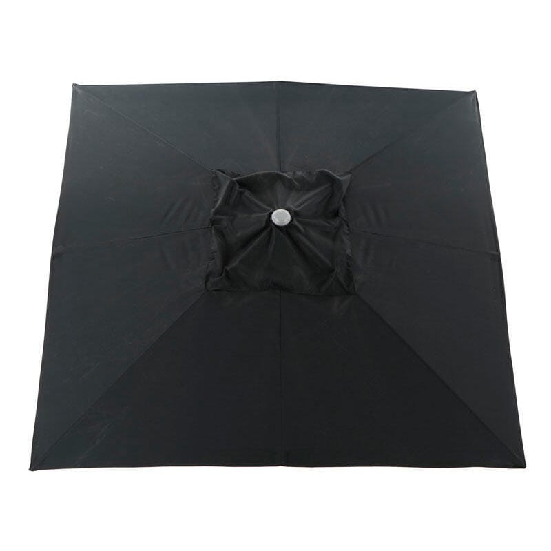 Plandeka do parasola z poliestru, czarna, 300x300 cm