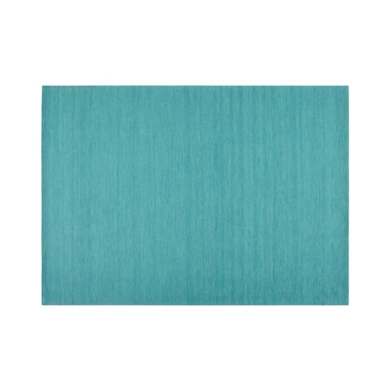 Dywan Nordic Dark Aqua 80x120 cm – Wełna, Ręcznie Wykonany, Antypoślizgowy, Styl Nowoczesny i Ekologiczny