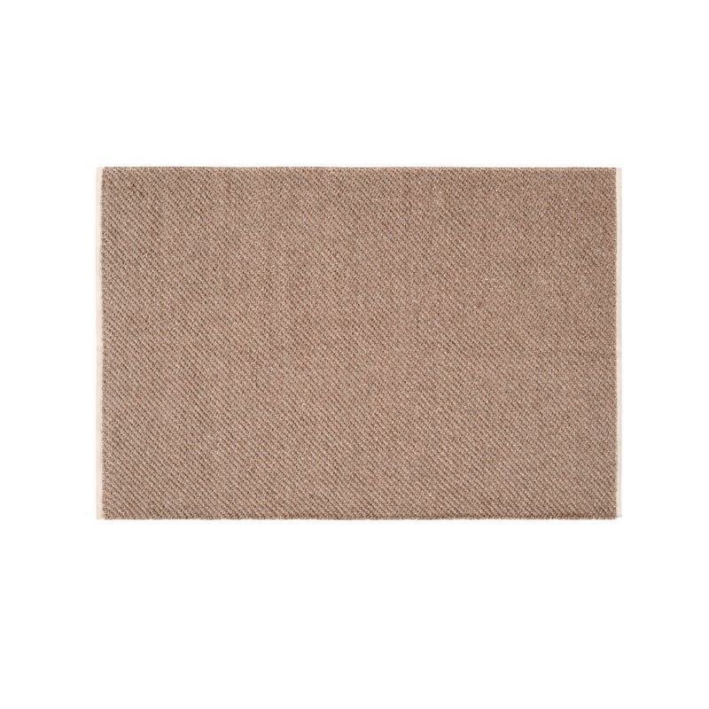 Dywan z wełny i juty 60x90 cm brązowy – ręcznie tkany, ekologiczny akcent