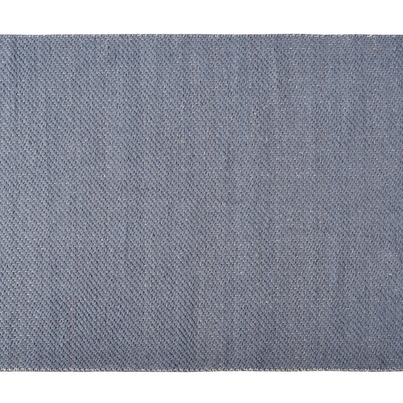 Dywan z wełny i juty 200x300 cm niebieski – ręcznie tkany, ekologiczny i elegancki