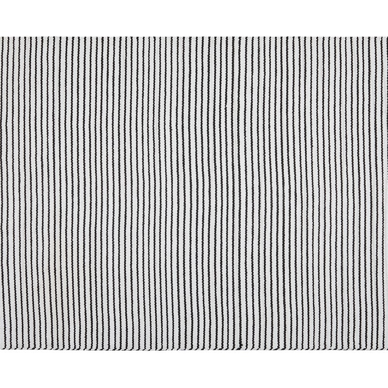 Dywan z PVC Czarny-Biały 160x230 cm – Ręcznie wykonany, Ekologiczny, Do wnętrz i na zewnątrz, Zmywalny i Wodoodporny