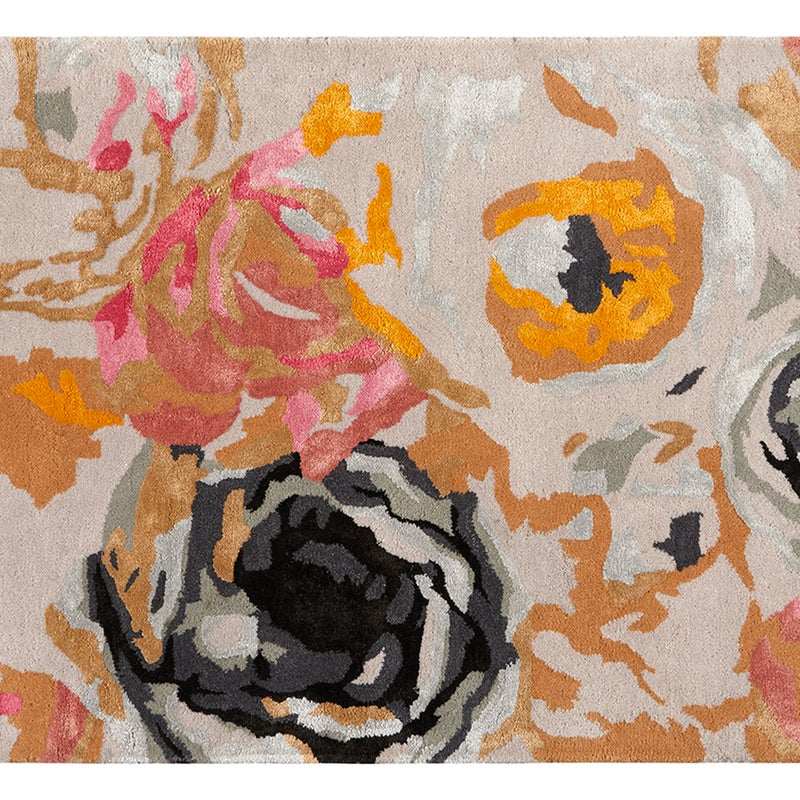 Dywan wełniano-jedwabny Flower, najwyższa jakość, 160x230 cm