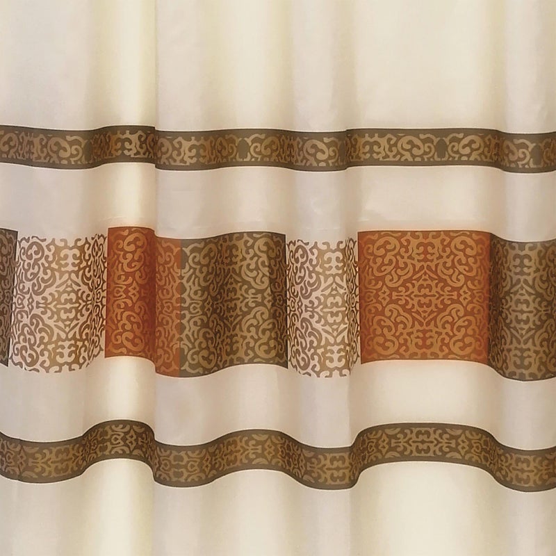 Zasłona prysznicowa Alhambra beżowa 180x200 cm